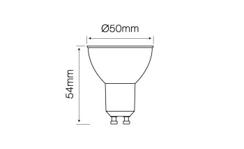 GU10 5,5w Patent warmweiss 2700k dimmbar